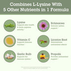 Quantum Health SuperLysine+ 1500mg L-lysine Immune Support 180 Tablets | Essential Amino Acid, Vitamin C, Echinacea, Licorice, Bee Propolis & Odorless Garlic, Daily Formula