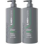 DOVE MEN + CARE Shampoo 1 count Fresh + Clean for Hair Refreshing & Strengthening, with Menthol, 28 fl oz (Pack of 2)