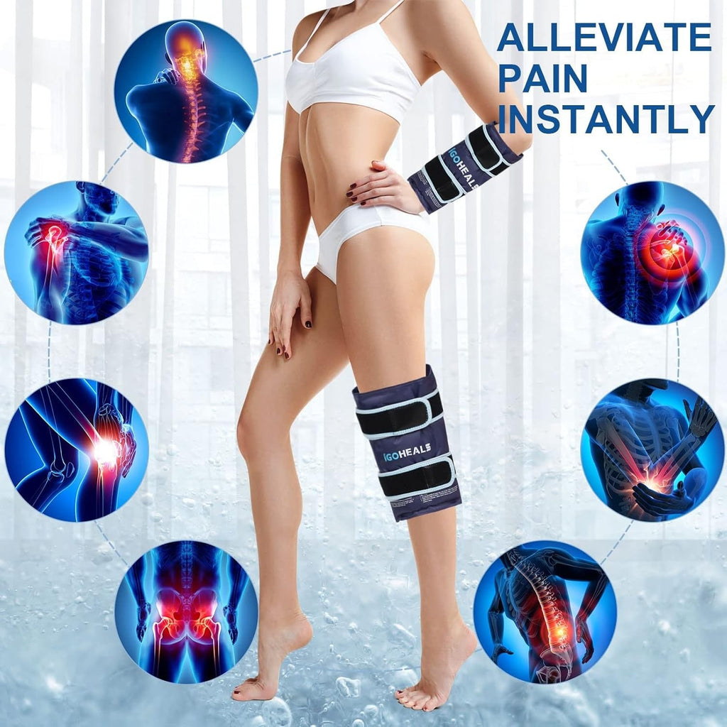 Buy now Knee Ice Pack Wrap,Ice Pack for Knee, Reusable Hot Cold Therapy Pack for Injury,Gel Bag Freezer Cold Pack Compress Heating Pad Leg Brace Pain Relief for Arthritis,Meniscus Tear-Soft Plush at indiglob india