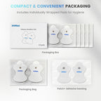 10 Pcs Replacement Pads Compatible with Omron TENS Units (PM500, PM400, PM3030), Not for Heat Pain Pro PM311/PM800