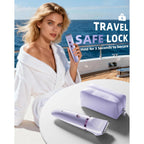 Ufree 3-in-1 Bikini Trimmer Electric Razors for Women, Gifts for Women | Ceramic Blade, IPX7 Waterproof, Lady Shaver, Travel Lock, for Face, Legs, Pubic Hair, Underarms, Body Hair Trimmer, Purple