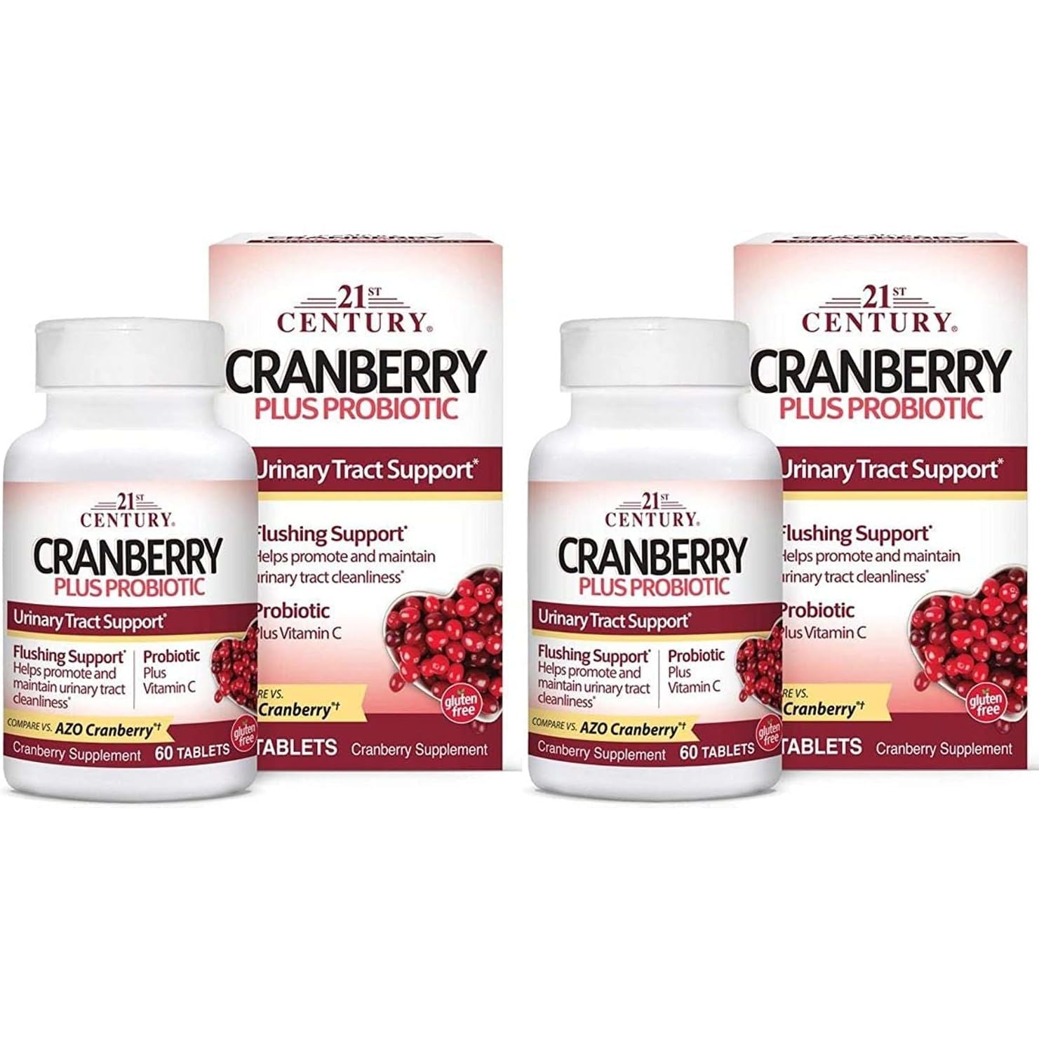 Buy now 21st Century Cranberry Plus Probiotic Tablets, 60 Count 2 Count (Pack of 1) at indiglob india