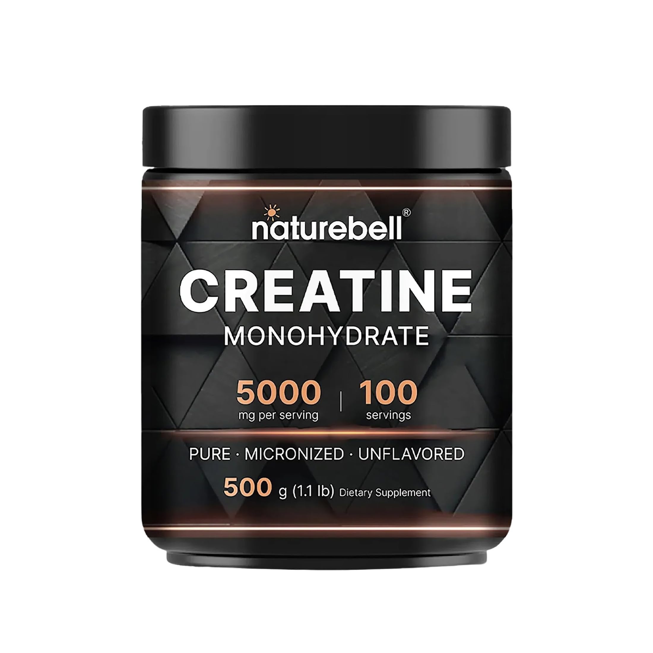 NatureBell Micronized Creatine Monohydrate Powder, 200 Servings | 5g Per Serving. Creatine Bulk Supply (1 kg / 2.2 lb). Unflavored & Easy-to-Mix. Keto, Vegan, Filler Free.
