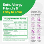 Culturelle Kids Probiotic + Veggie Fiber Gummies, Ages 3+, Berry, 60 Count | From the #1 Pediatrician-Recommended Brand± Promotes Digestive Gut Health & Immune Support* for Children, with Vitamin C