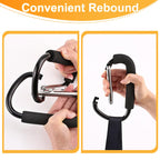 2 Pack Stroller Hooks, 6.3" Large Stroller Clips, Carabiner Clip
