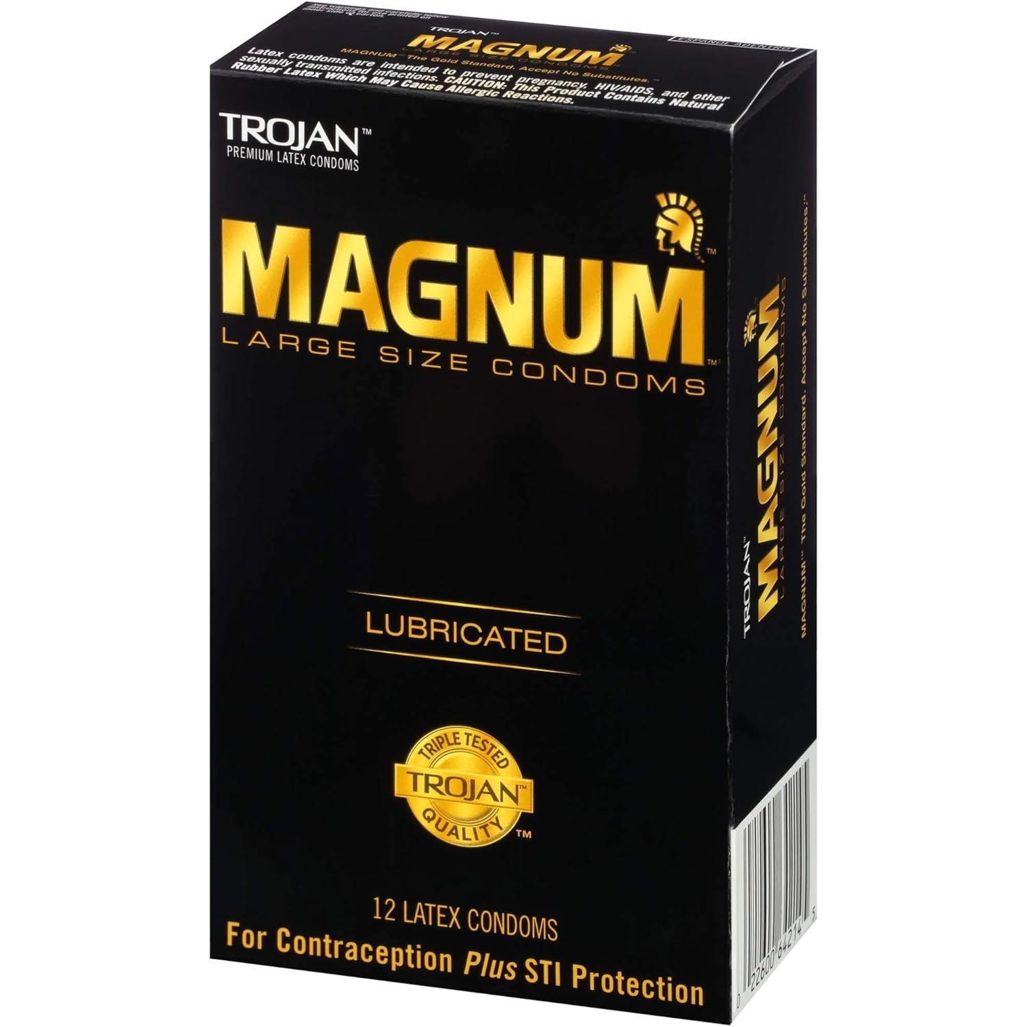 Buy now Trojan Magnum Large Size Lubricated Condoms - 12 count at indiglob india