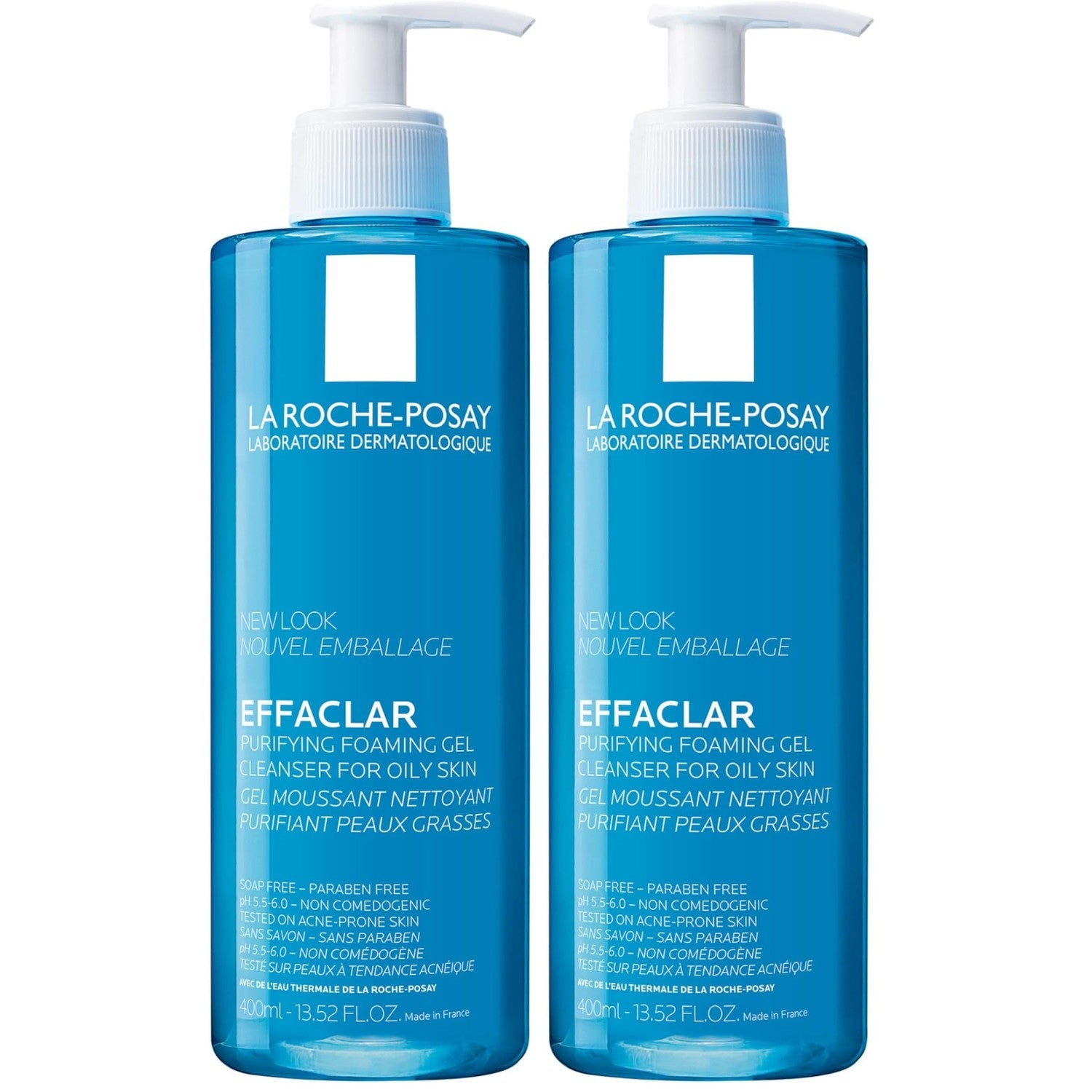 La Roche-Posay Effaclar Purifying Foaming Gel Cleanser for Oily Skin, With Zinc Pidolate To Remove Excess Oil, Alcohol Free & Oil Free, Face Wash For Oily Skin, Dermatologist & Sensitive Skin Tested