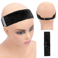 Buy now GEX Wig Grip Band with Adjustable Elastic Closure Flexible Velvet No Slip Wig grip Headbands Cap for Wigs(Black) Black at indiglob india