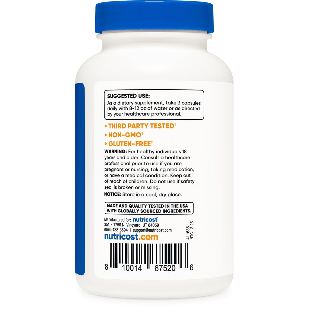 Nutricost Turmeric Curcumin with BioPerine, 2300mg, 120 Capsules, GMO-Free | 95% Curcuminoids, Veggie Capsules, 767mg Per Cap, Gluten Free