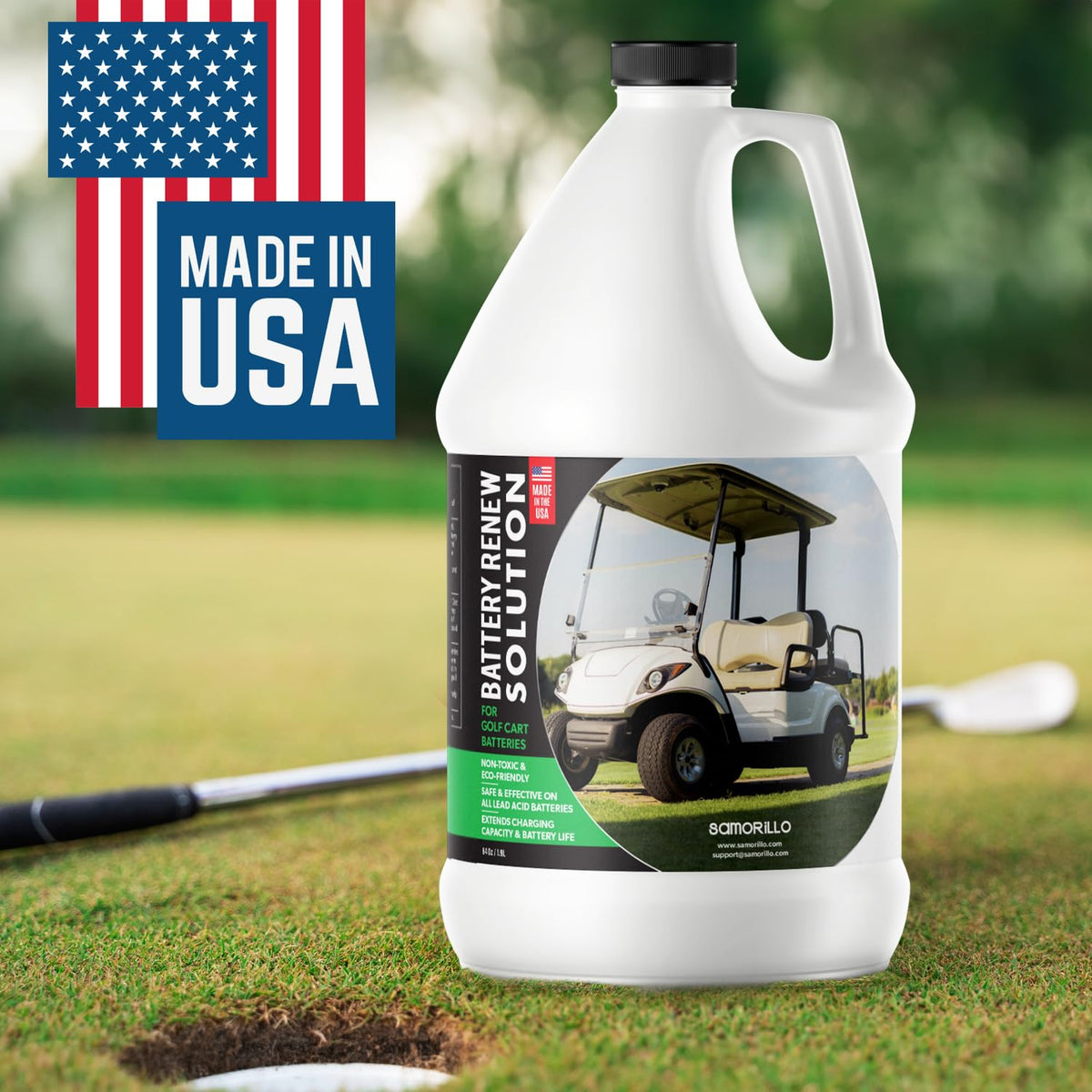 Battery Renew Solution for Golf Cart Batteries - Lead Acid Restore, 64 oz