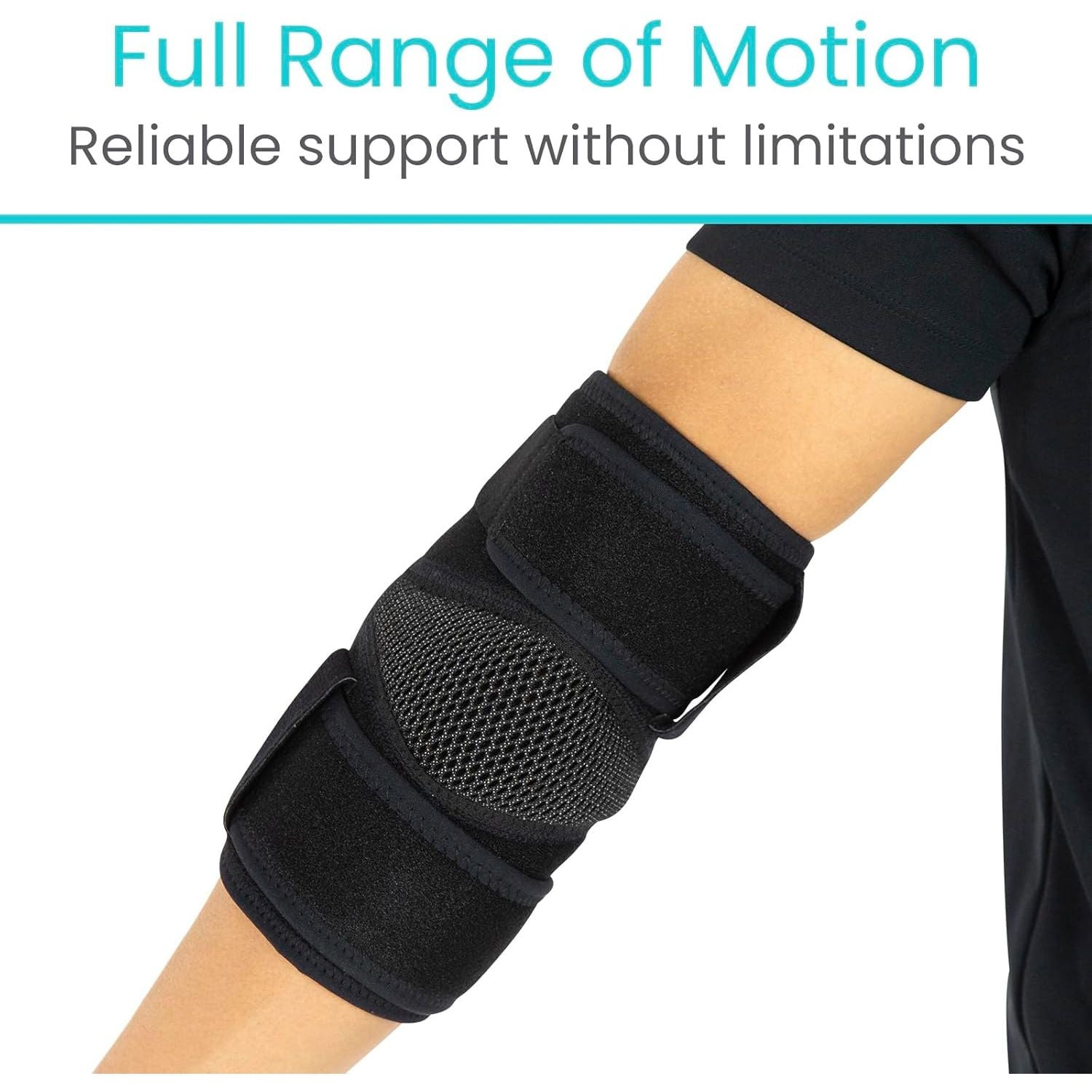 Buy now Vive Elbow Brace - Tennis Compression Sleeve - Wrap for Golfers, Bursitis, Left or Right Arm - Tendonitis Support Strap for Golf, Men and Women - Epicondylitis and Sports Recovery at indiglob india
