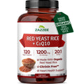 Zazzee Organic Red Yeast Rice 20:1 Extract with 80 mg CoQ10, Citrinin-Free
