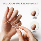 Mavens Glass Nail File Set with Case, Professional Crystal Fingernail Files for Natural Nails, Reusable Portable Manicure and Pedicure Nail File, Manicure Tools for Home and Travel, Gift for Women