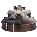 Buy now Cecilio 4/4 Full Size Violin - Hand-Carved Solid Spruce & Maple, Ebony Fingerboard, Deluxe Oblong Hard Case & Bow Included, Fiddle Set for Beginners Professionals at indiglob india