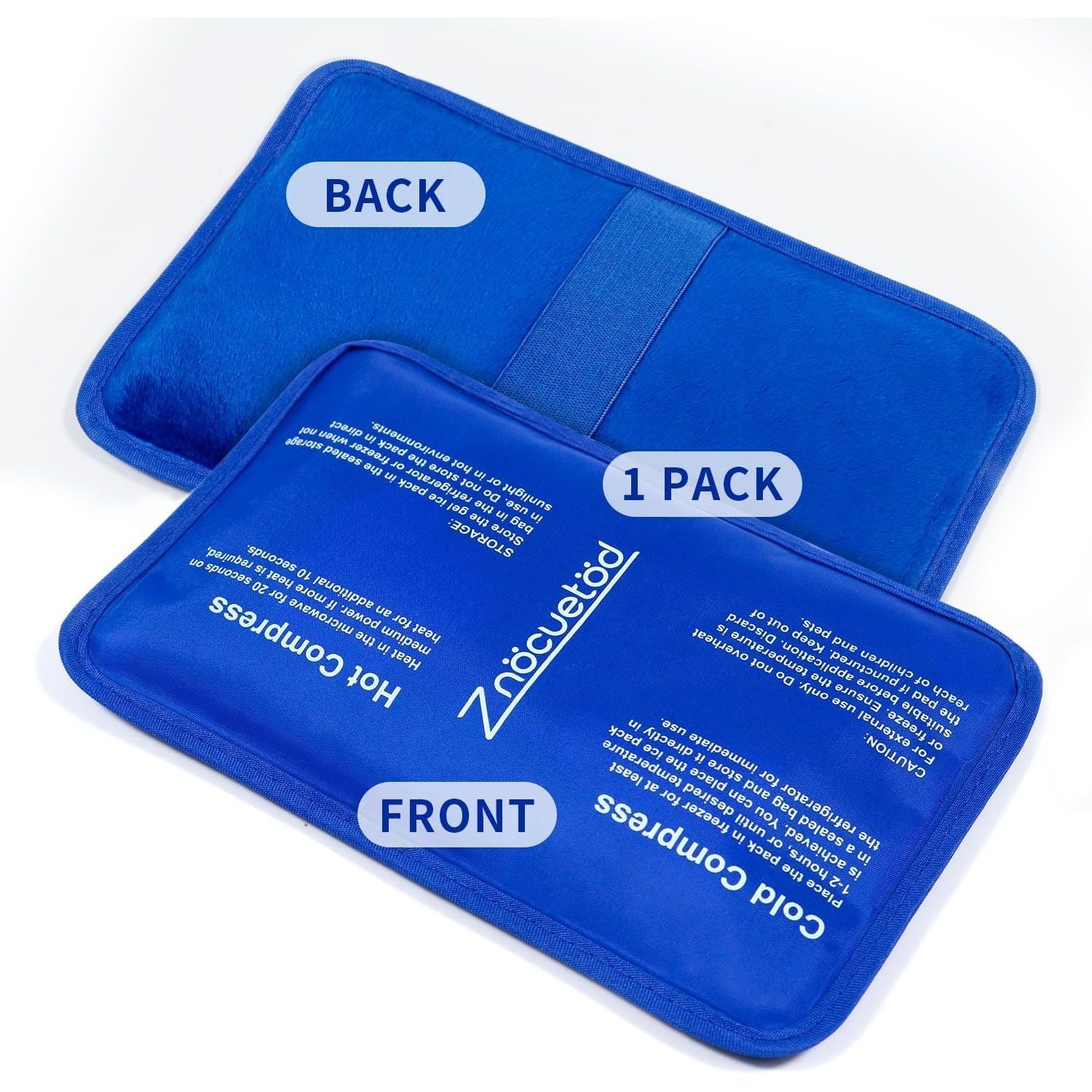 Buy now Gel Beads Ice Pack Ice Bag with Strap-1 Pack Reusable Hot & Cold Pack Compress for Knee, Shoulder, Foot, Back, Ankle, Neck, Hip, Elbow, Wisdom Tooth-7.76''x4.93''(Blue) Royal Blue at indiglob india