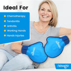 Buy now NEWGO Hand Ice Pack Golves for Pain Relief, FSA Eligible 2 Pack Cold Gloves for Chemotherapy Neuropathy, Ice Gloves for Hands Finger Injuries, Arthritis, Working Hands (Internal Length 8.7 Inches) at indiglob india