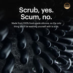 Buy now MANSCAPEDÂ® The Body Buffer Premium Silicone Scrubber for Nourishing, Cleaning & Exfoliating Your Skin - Lather Boosting Bristles with Ergonomic No-Slip Handle, Long-Lasting & Easy to Clean (1-Pack) at indiglob india