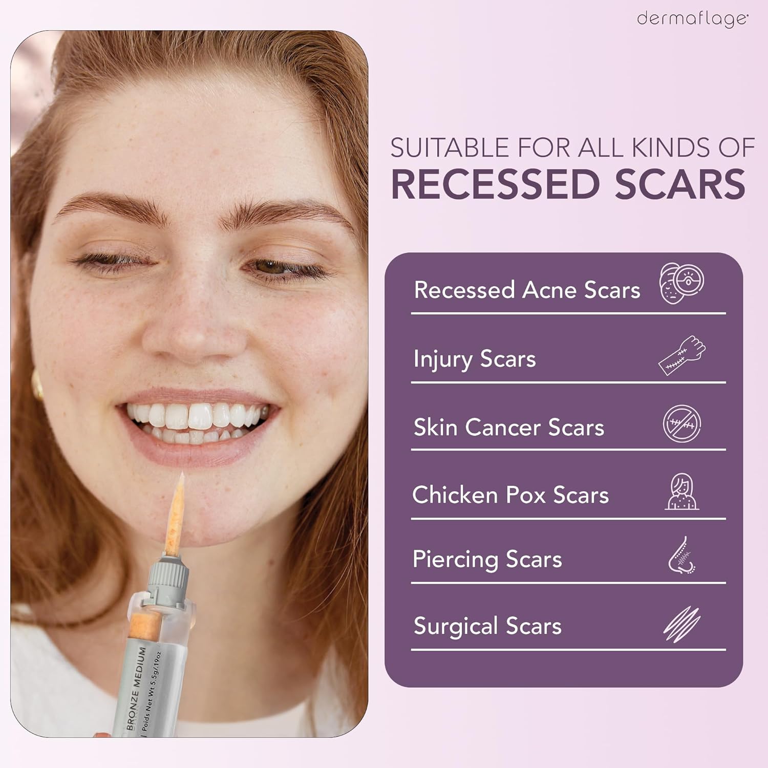 Buy now Dermaflage Scar Filler, Refill Applicator at indiglob india