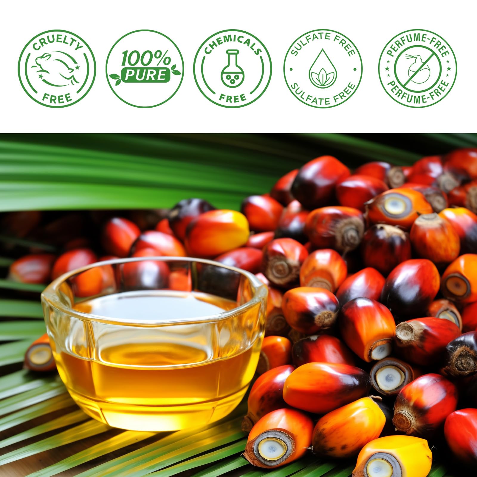 Batana Oil - 100% Pure & Natural from Honduras for Hair Growth, Eliminates Split Ends, Enhances Radiance & Nourishment for All Hair Types, 2.02 fl oz