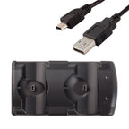 Buy now VSEER PS3 Controller Charging Dock Charging Station 2 in 1 with LED Light Indicator Compatible for Original PS3/MOVE Controller, Black at indiglob india