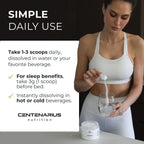 Premium Glycine Powder 250g | Amino Acids Supplement for Post Workout Muscle Recovery, Digestion, Sleep Aid + More - Vegan, Additive-Free, Third-Party Tested | Centenarius Nutrition