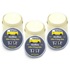 Authentic Vanman's Tallow and Honey Balm in a yellow-lidded jar, featuring a vintage camper and cow graphics.