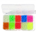 Fishing Beads, 10 Colors Beads for Fishing Rigs, 5mm Glow in the Dark Beads for Fishing in the Dark