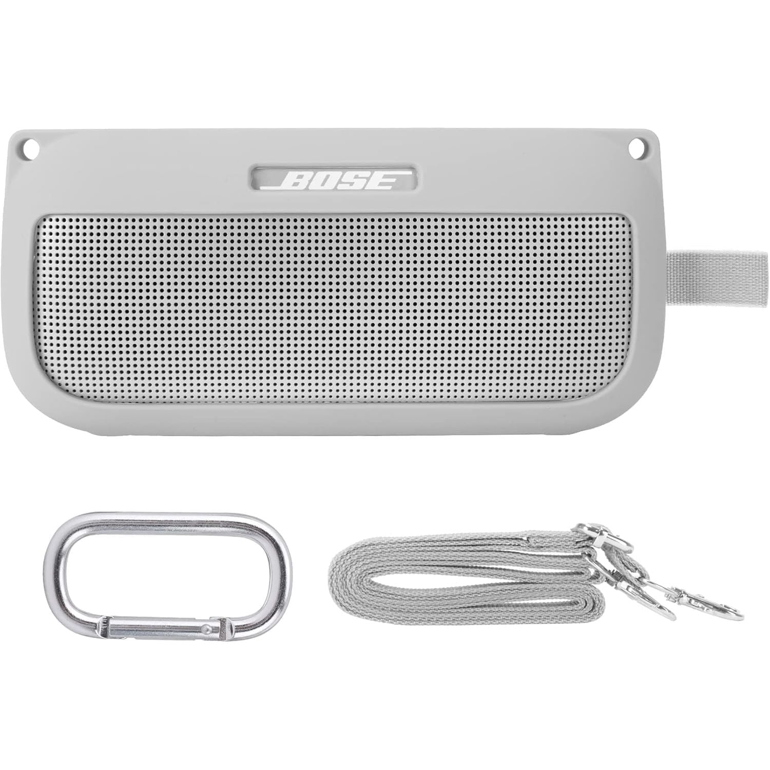 Buy now co2CREA Soft Silicone Case Replacement for Bose SoundLink Flex Bluetooth Portable Speaker (Silicone Case, White Smoke Case) at indiglob india