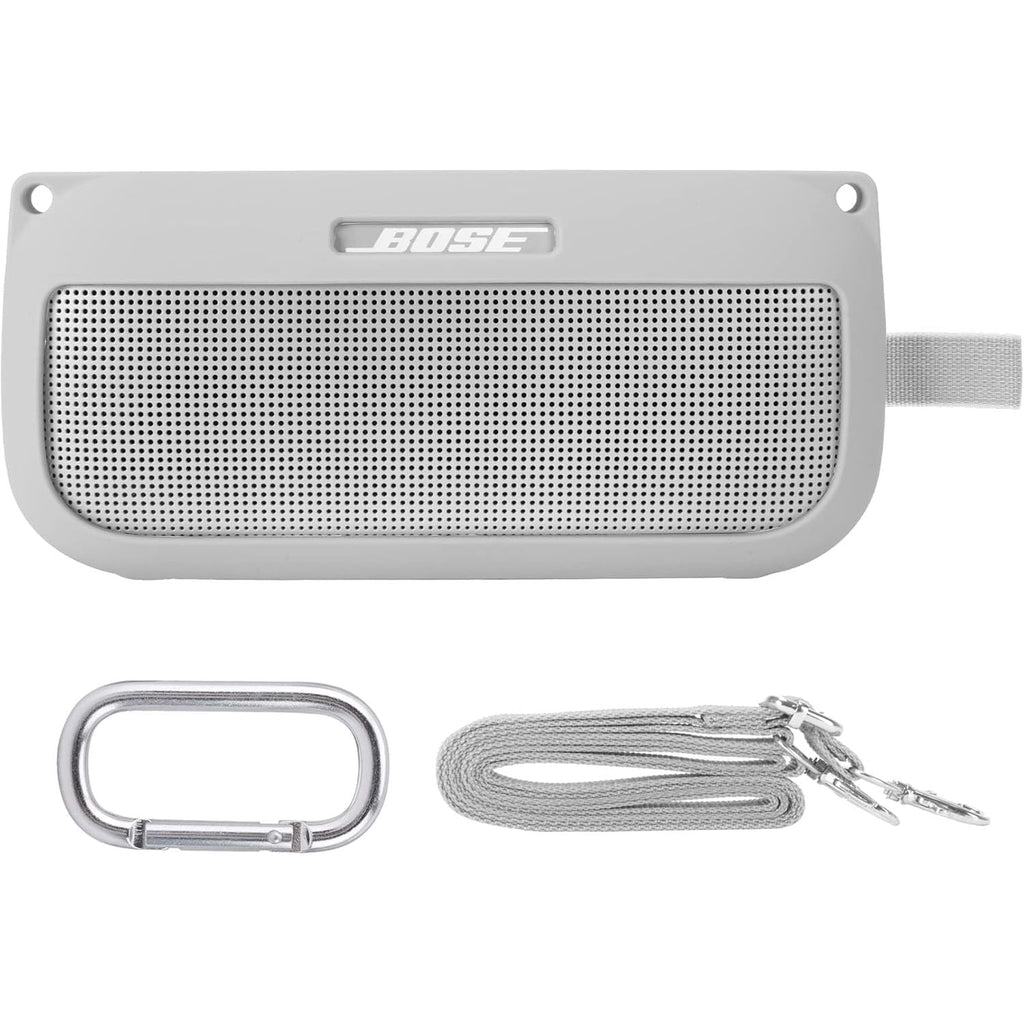 Buy now co2CREA Soft Silicone Case Replacement for Bose SoundLink Flex Bluetooth Portable Speaker (Silicone Case, White Smoke Case) White Smoke Case at indiglob india