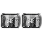 e.l.f., Dual-Pencil Sharpener, Convenient, Essential Tool, Sharpens, Easy To Clean, Travel-Friendly, Compact, Includes Bonus Small Sharpener