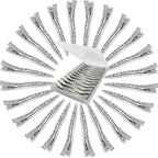 HiJeaton Metal Silver Loc Clips for Hair Retwist Dread Pin Curl Pro Styling | 90 Pcs Duck Bill Alligator Clips Nonslip Rustproof Strong Grip for Thick Hair, Sectioning Rollers Salon Bows Small Single DIY
