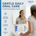 Verve Ultra SLS-Free Toothpaste with Fluoride Fresh Mint, SLS Free Toothpaste for Daily Use, Vitamin-E Enriched, Cruelty Free Cavity Protection, Made in USA, 4.5 oz
