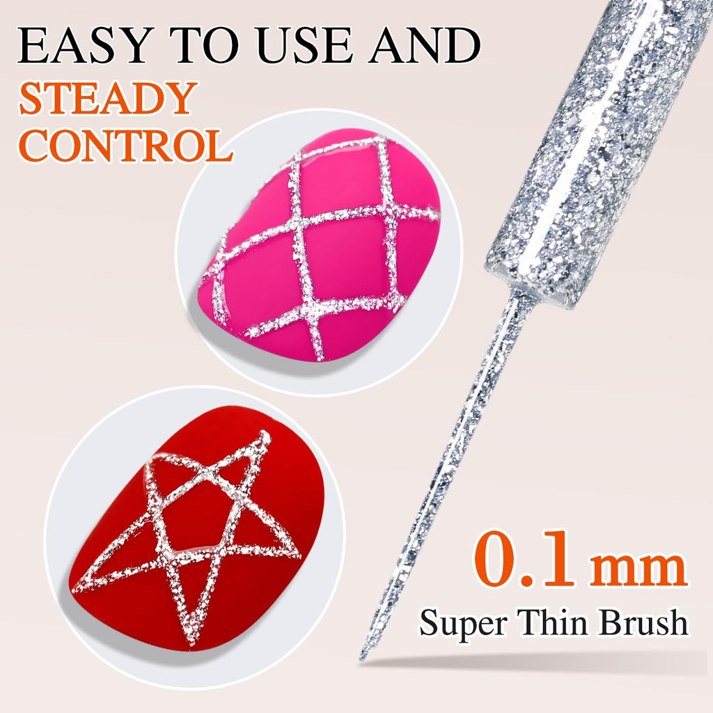 Double Rhythm 15Ml Metallic Gel Liner features a super thin brush for precise application. Easy to use & Verified by CuratCart.