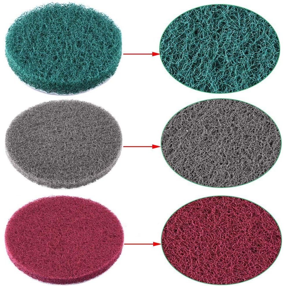 Buy now Power Scrubber Pads Drill Attachment, GOH DODD 26 Pieces 4 Inch Headlight Restoration Kit Drill Brush Scouring Cleaning Pads for Kitchen, Bathroom, Grout, Carpet, Shower, Tub, Grill,Tile, Sanding at indiglob india