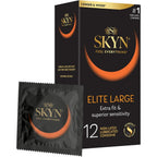 Buy now SKYN Elite Large Non-Latex Lubricated Condoms, 12 Count, Comfortable and Smooth Lubricated Condoms, Triple Tested (Pack of 1) at indiglob india