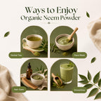 Vitamatic Certified USDA Organic Neem Leaf Powder – 1 lb (16 oz) 100% Pure Azadirachta Indica | Traditional Ayurvedic Herb for Skin, Immune, and Detox Support