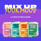 MOJO Caffeine Pouches with Naturally Derived Caffeine from Green Tea, Ginseng, Yerba Mate, L-Theanine & B-Vitamins | Nicotine-Free | Zero Sugar | 100mg Caffeine | Variety Pack