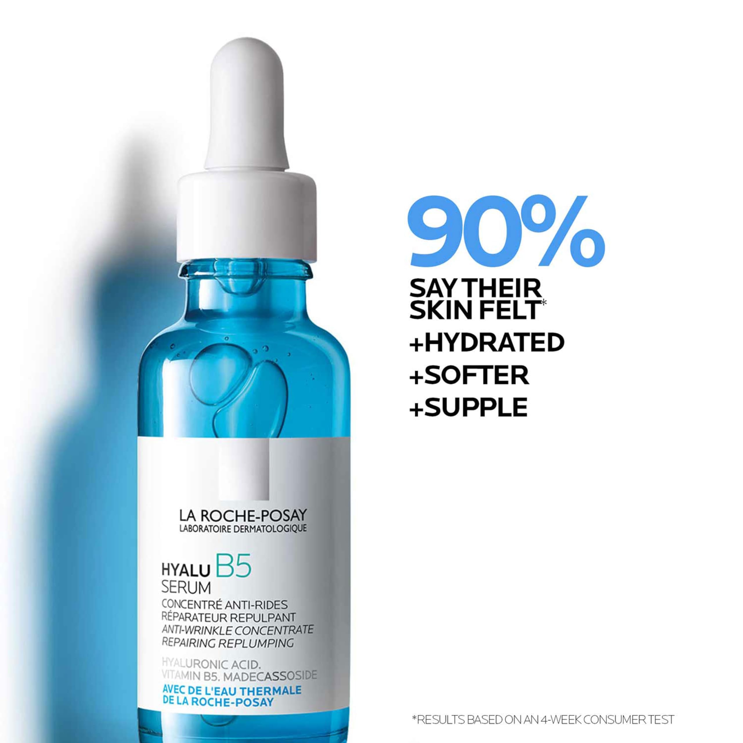 Buy now La Roche-Posay Hyalu B5 Pure Hyaluronic Acid Serum for Face, Vitamin B5 + Hyaluronic Acid + Madecassoside, Hydrating Serum Visibly Plumps Skin, Sensitive Skin Safe, Anti Aging, Oil-Free at indiglob india