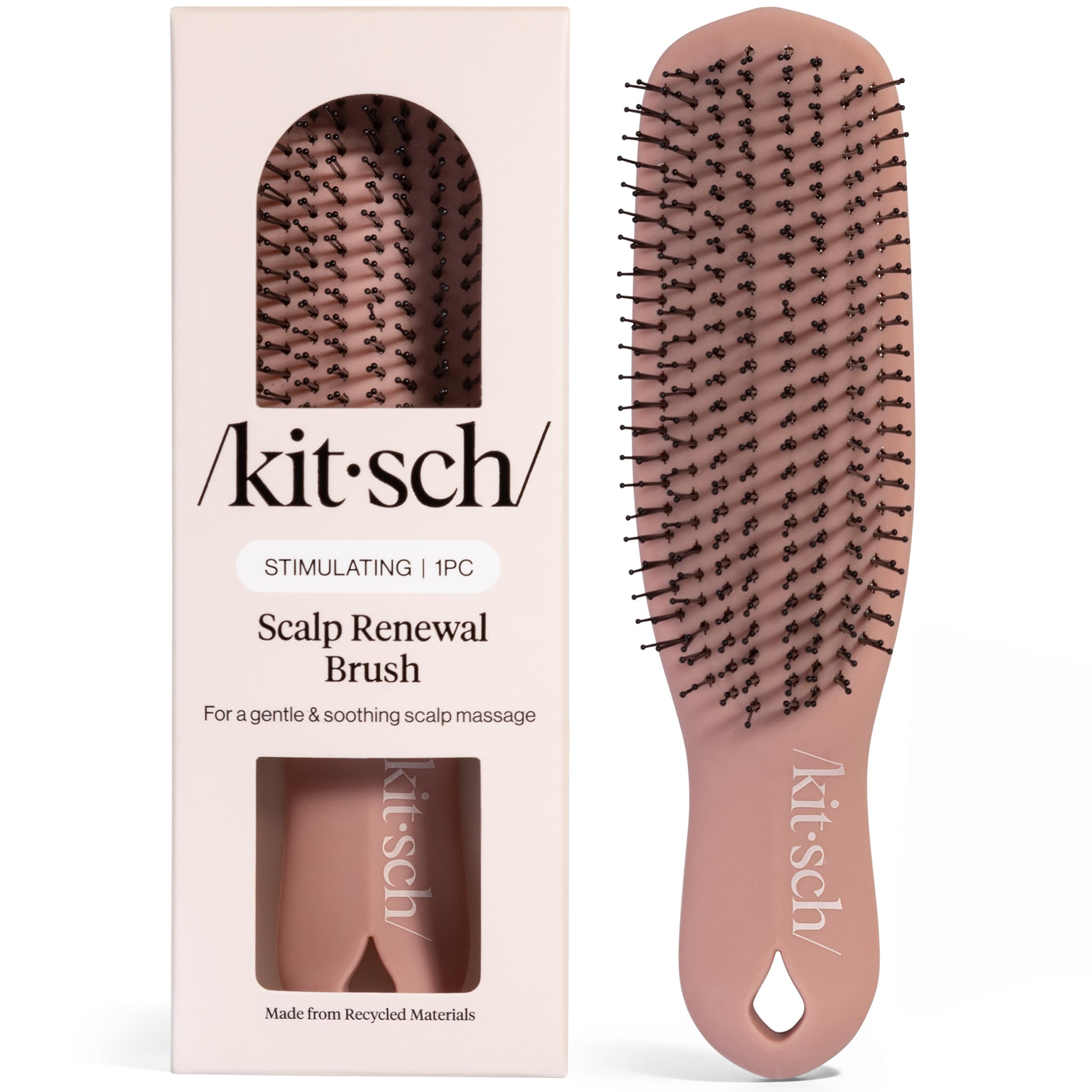 Buy now Kitsch Scalp Renewal Brush - Exfoliating & Scalp Massager for Hair Growth, Gentle Head Massage Brush to Remove Buildup, Boost Circulation & Relaxing Head Scrubber for Washing Hair - Terracotta at indiglob india