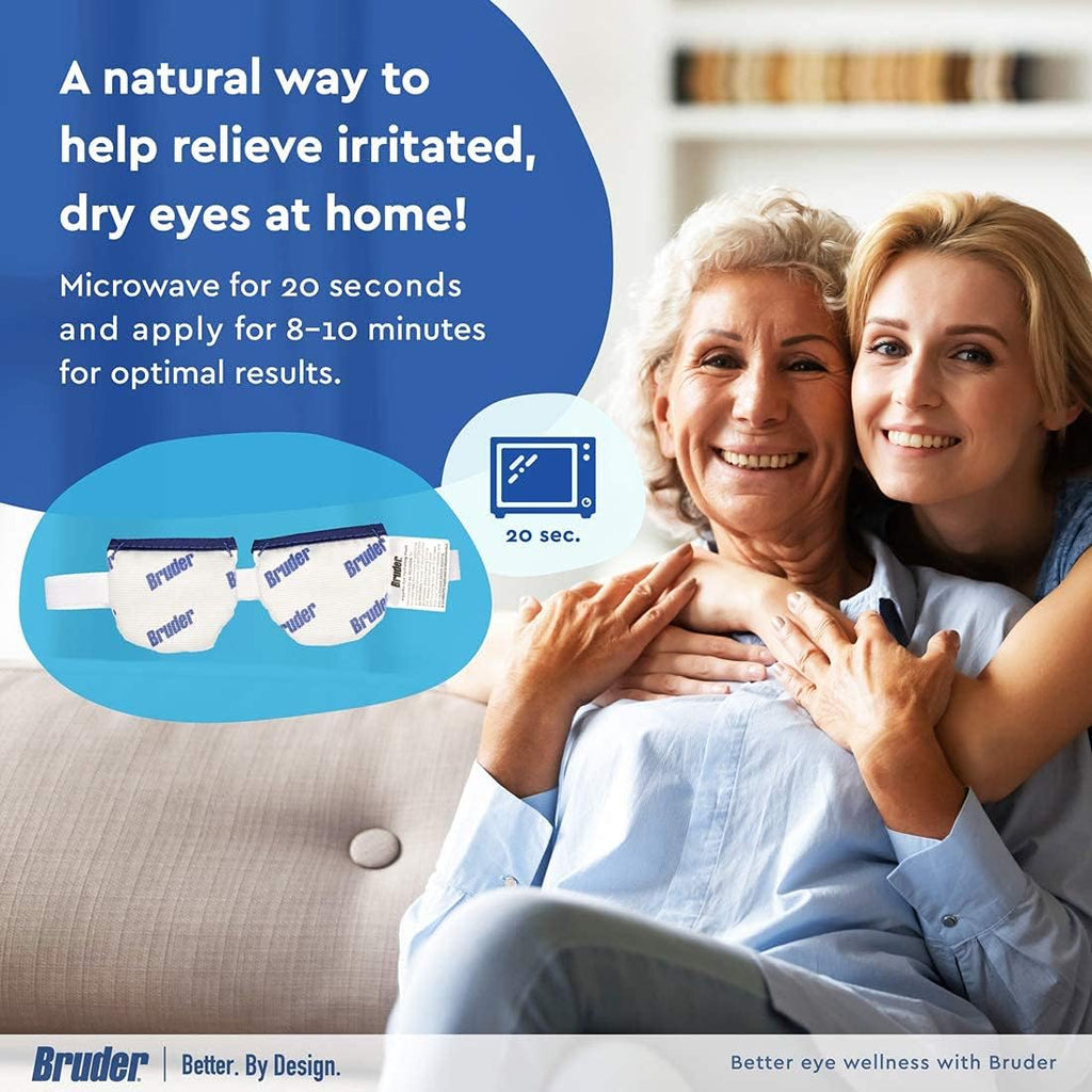 Buy now Bruder Moist Heat Eye Compress | Microwave Activated | Fast Acting and Effective Relief for Dry Eye and Other Eye Irritation at indiglob india