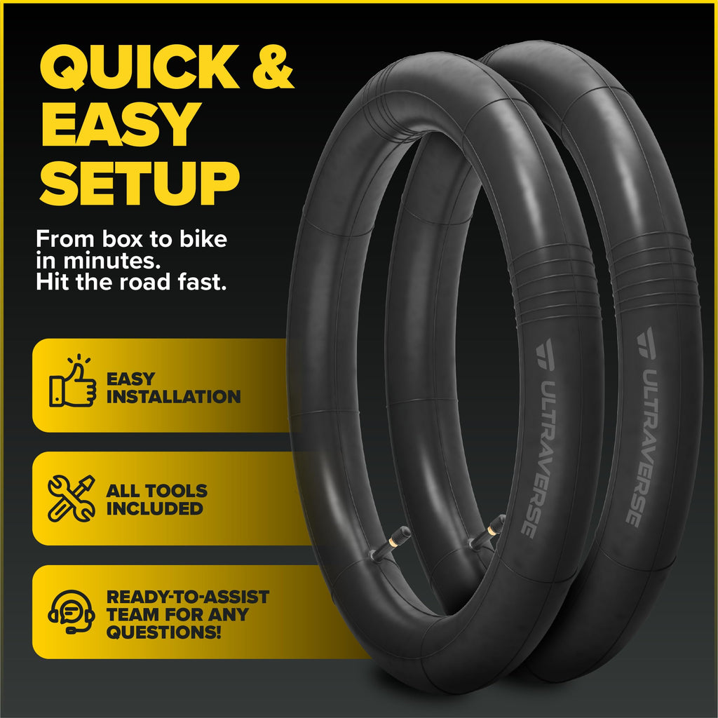 Ultraverse 20" Bike Inner Tubes 20 x 1.75, 1.95, 2.00, 2.125 – Set of 2