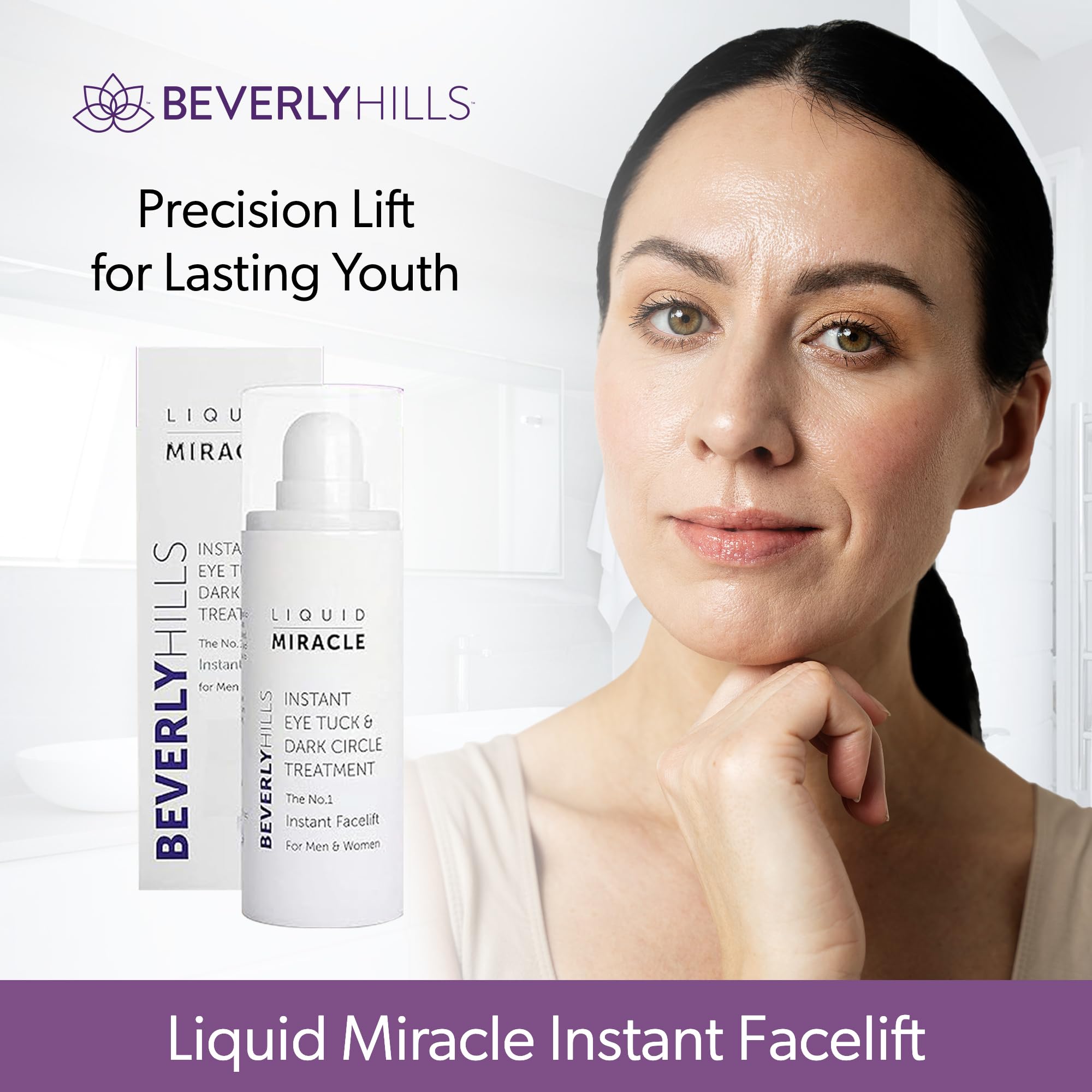 Buy now Beverly Hills Instant Facelift Anti Aging Eye Serum Treatment for Dark Circles, Puffy Eyes, Wrinkles, Under Eye Bags, Fine Lines, and Crows Feet | 30mL (120 Days Supply) at indiglob india