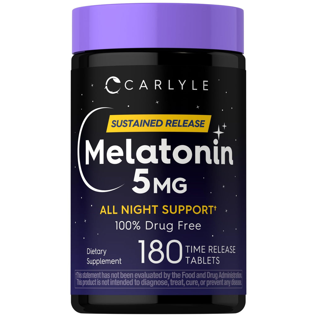 Carlyle Melatonin 5mg | 180 Sustained Release Tablets