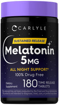 Carlyle Melatonin 5mg | 180 Sustained Release Tablets