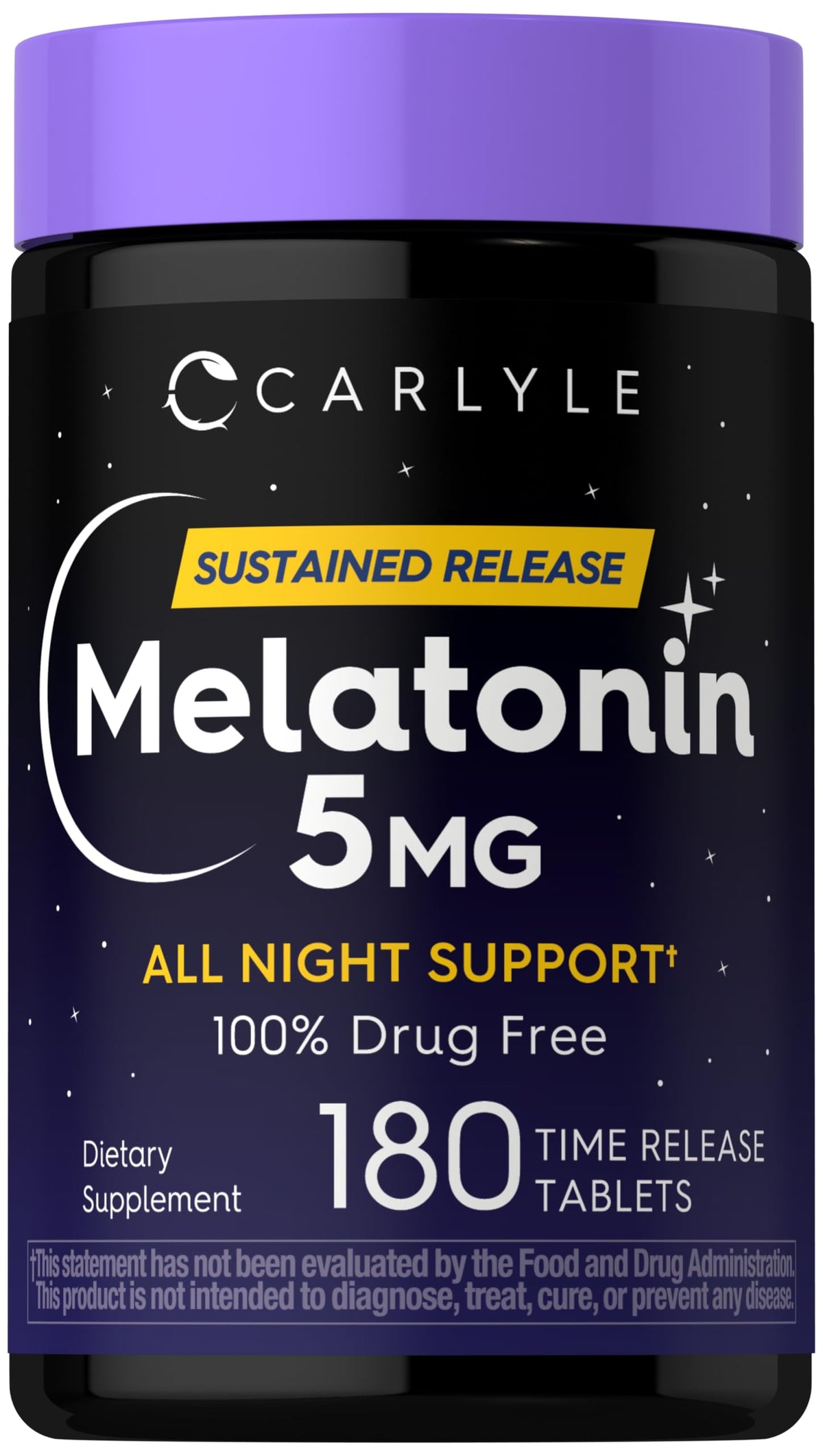 Carlyle Melatonin 5mg | 180 Sustained Release Tablets