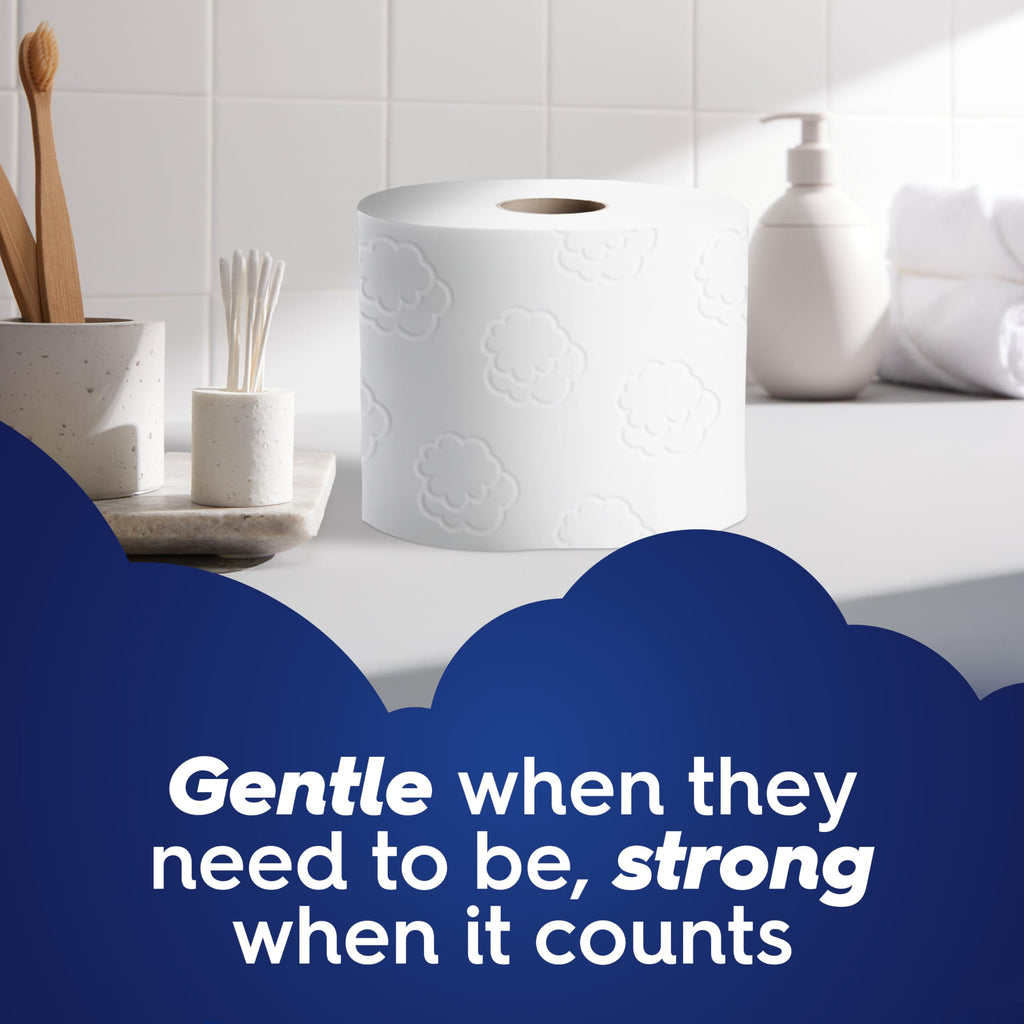 White Cloud Ultra Soft and Strong Bath Tissue, 4 Packs of 6 Mega Rolls
