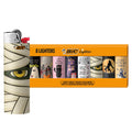 BIC Maxi Pocket Lighter, Special Edition Spooky Series, Halloween-Inspired Designs, Set of 8 Lighters