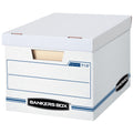 Bankers Box 30-Pack Basic-Duty File Storage Box with Lid, Letter/Legal