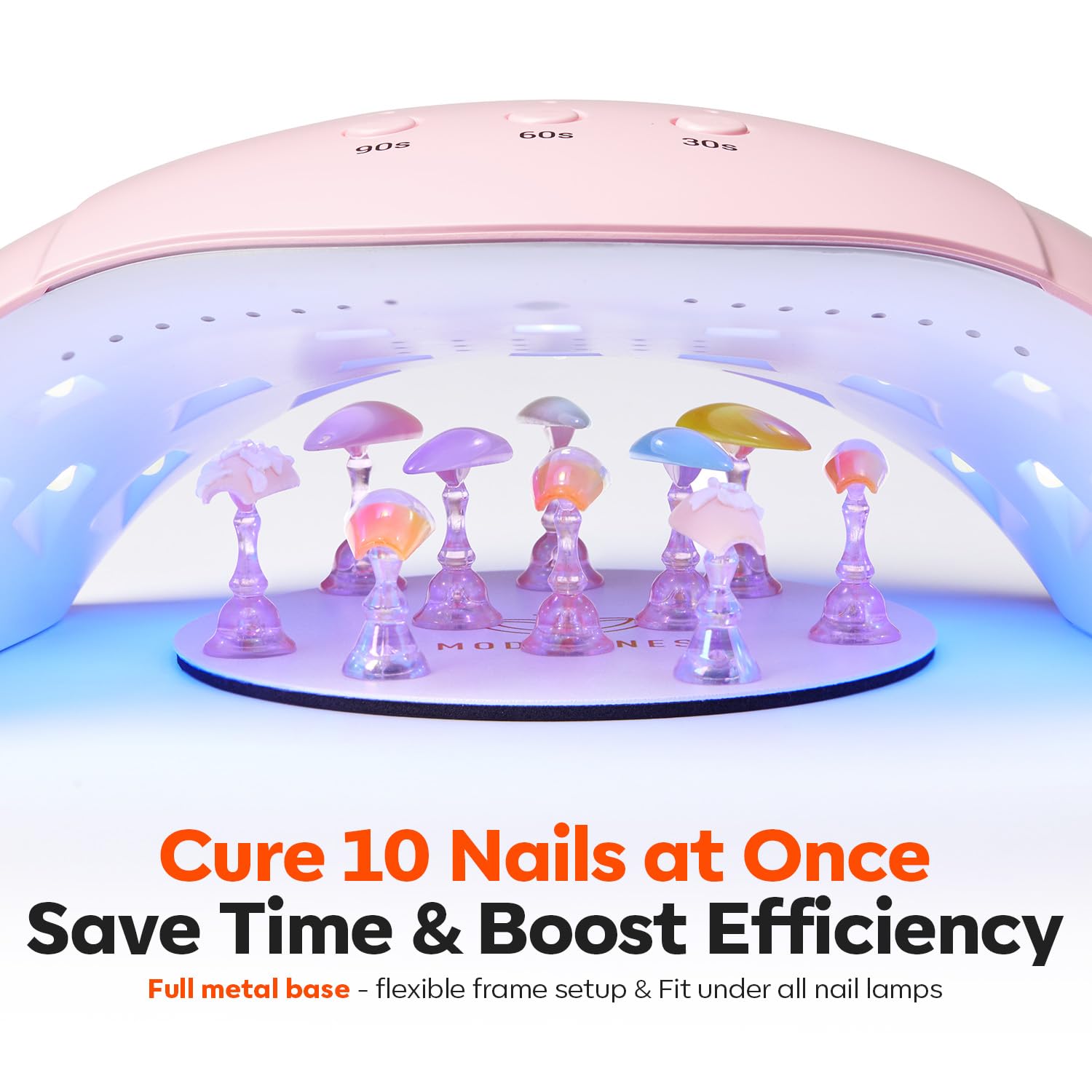 360pcs Modelones short almond nail tips in original packaging, designed for efficient nail enhancements and styling.
