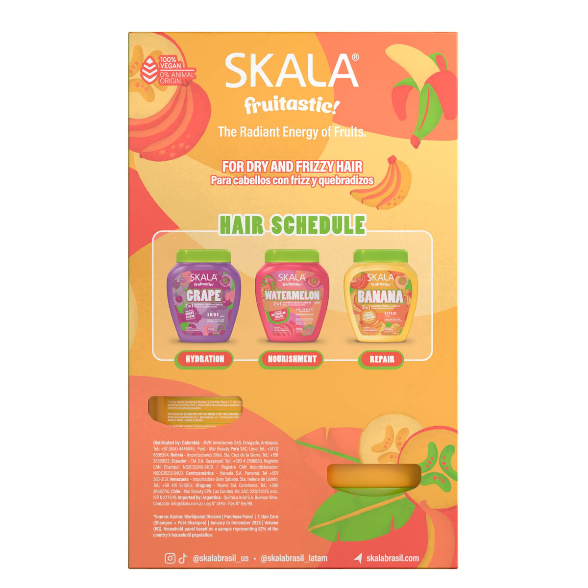 SKALA Fruitastic Banana Shampoo & Conditioner Kit 10.99 Fl Oz Each